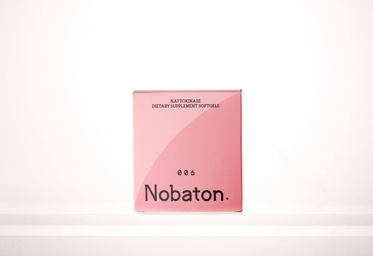 Nobaton. Nattokinase Dietary Supplement Softgels