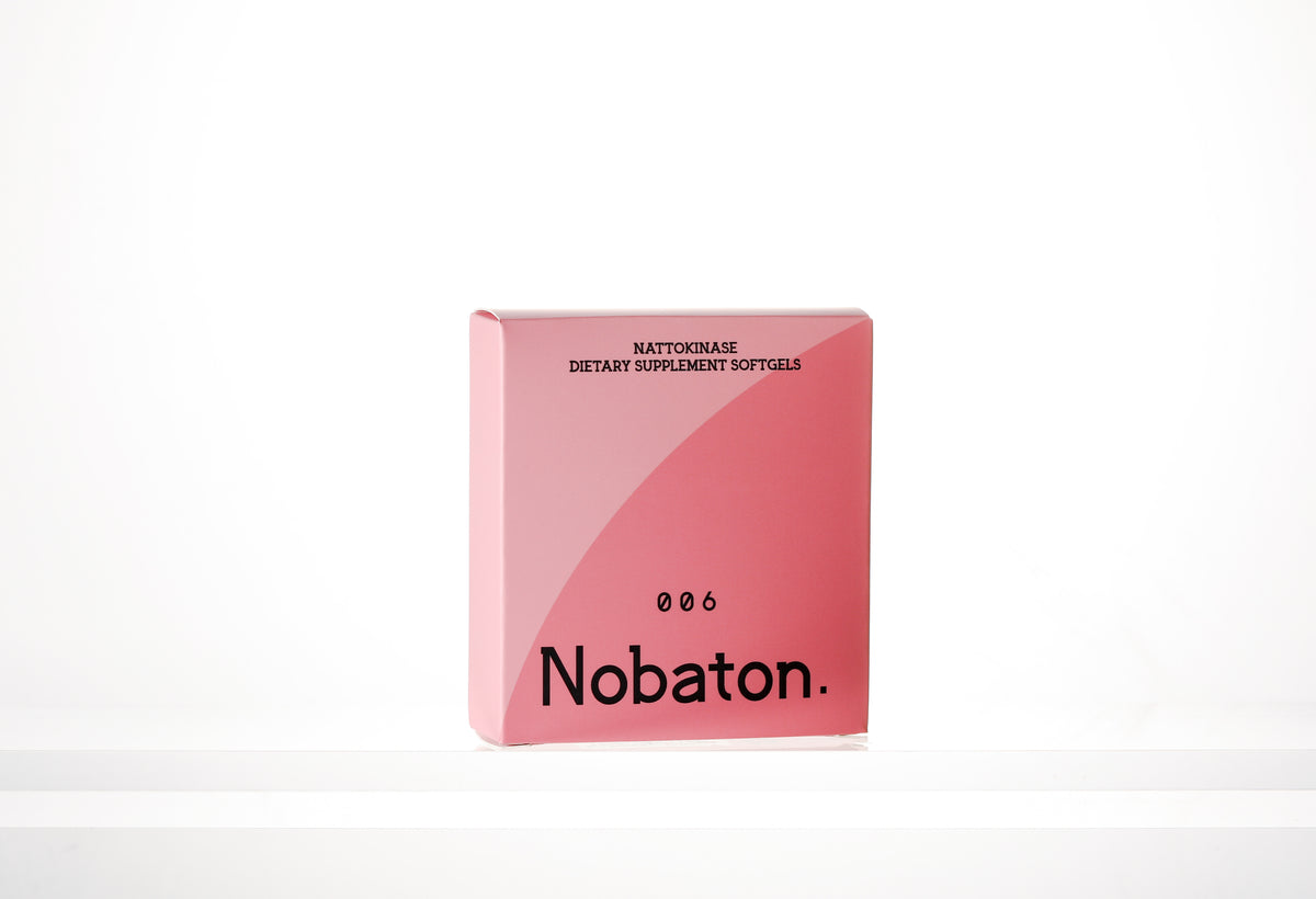 Nobaton. Nattokinase Dietary Supplement Softgels